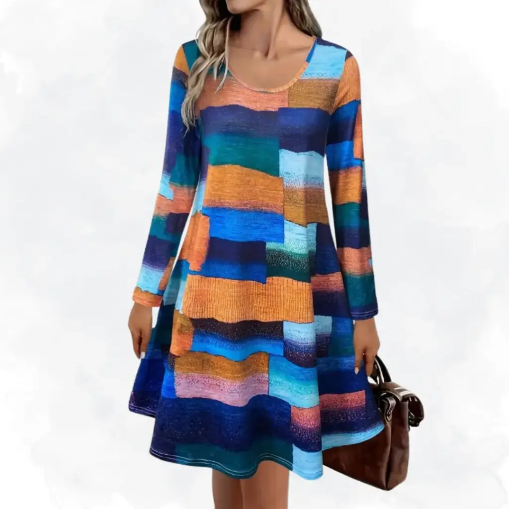 Geometric Pattern Top - Multi Colour