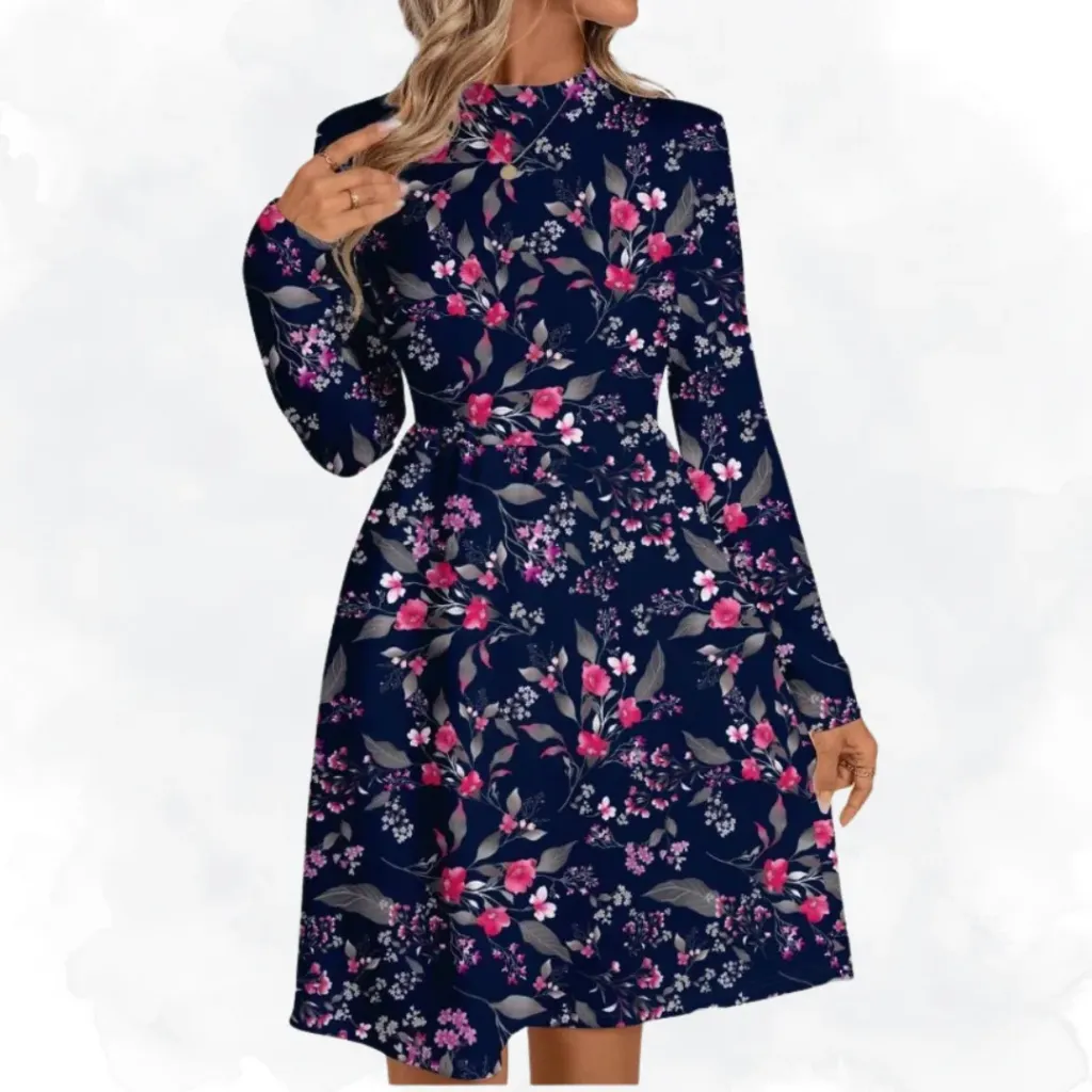 Retro Floral Print Top