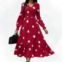 Polka Dot Dress - Red