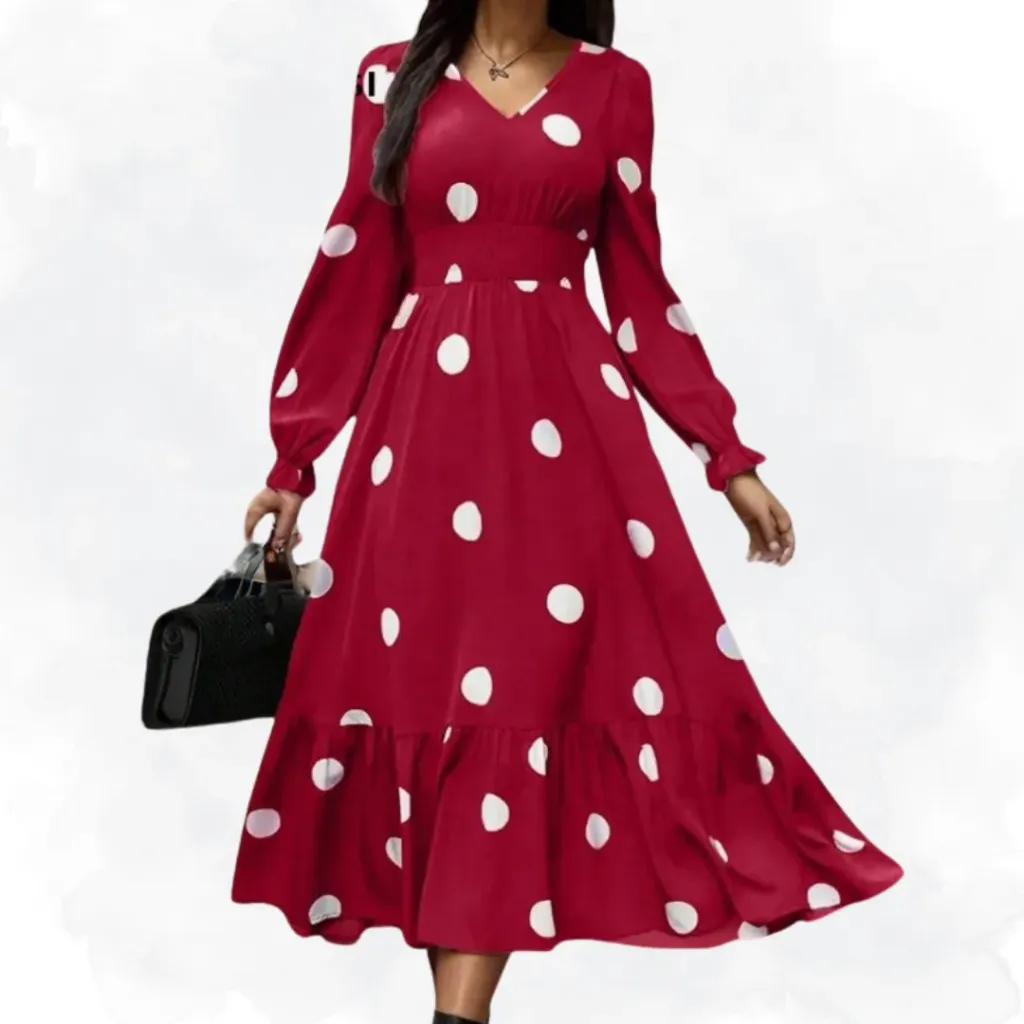 Polka Dot Dress - Red