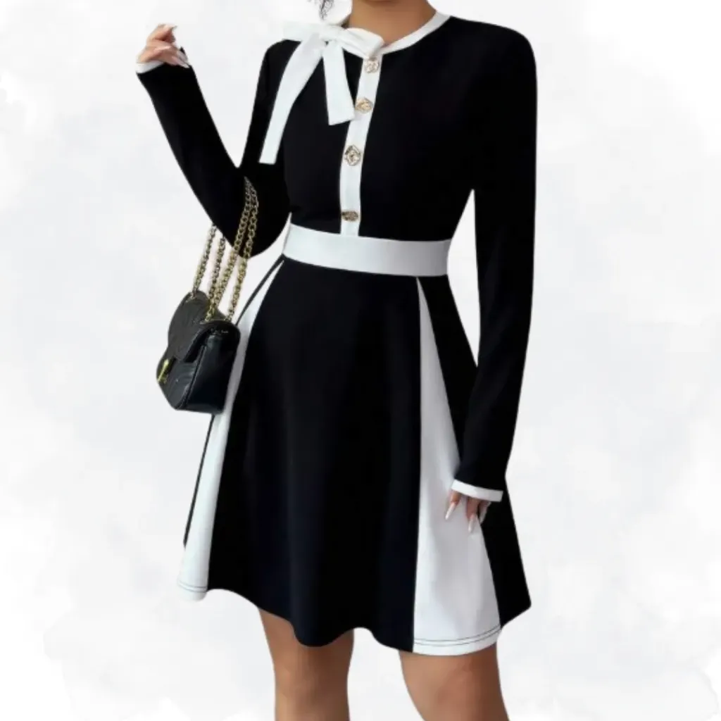 Black & White Patchwork Top