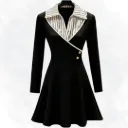 Black Pin Stripe Top