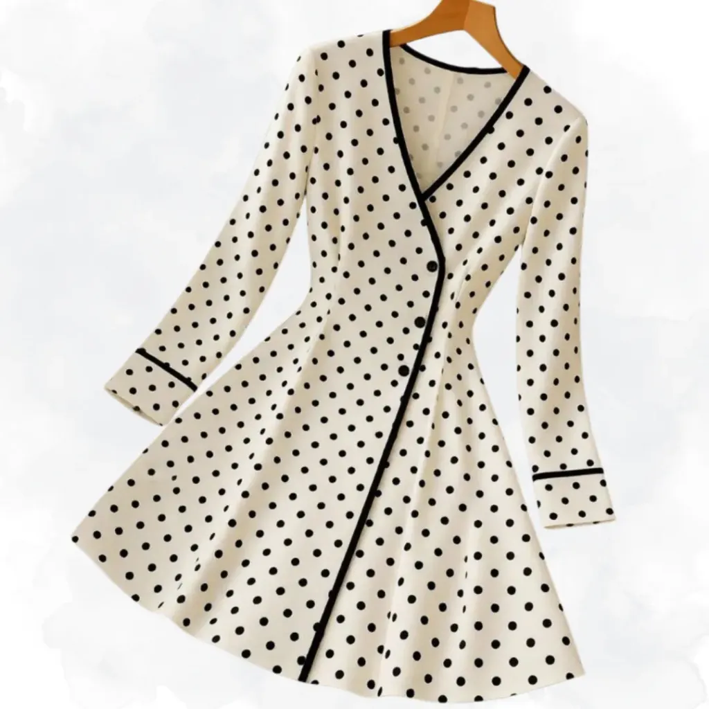 [1350] Polka Dot Print Top (Small)