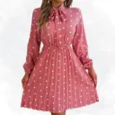 Polka Dot Print Top - Pink