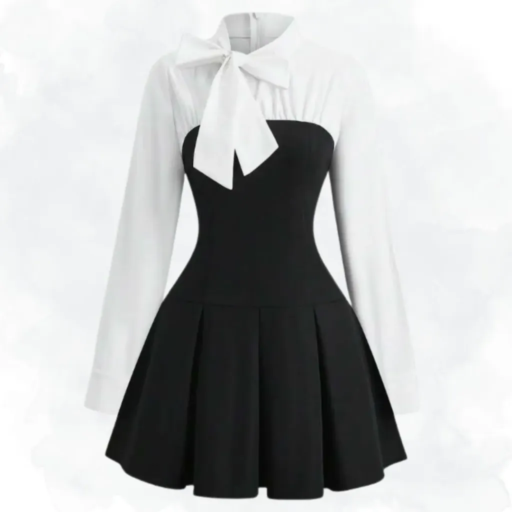 [1240] Black & White Top (Small)