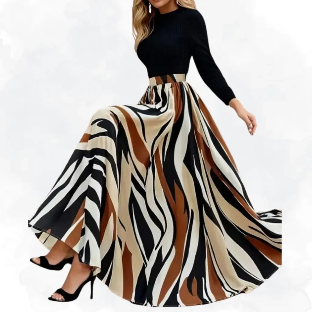 Geometric Print Dress