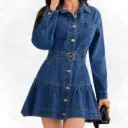 Denim Belted Top