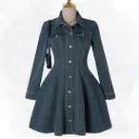 Denim Button Front Top