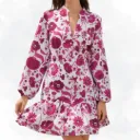 Pink Floral Print Top