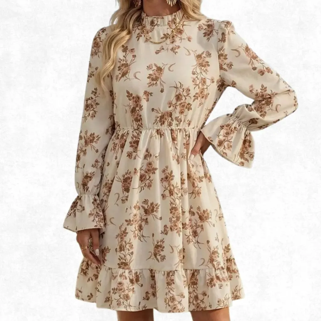 Floral Print Top - Ivory