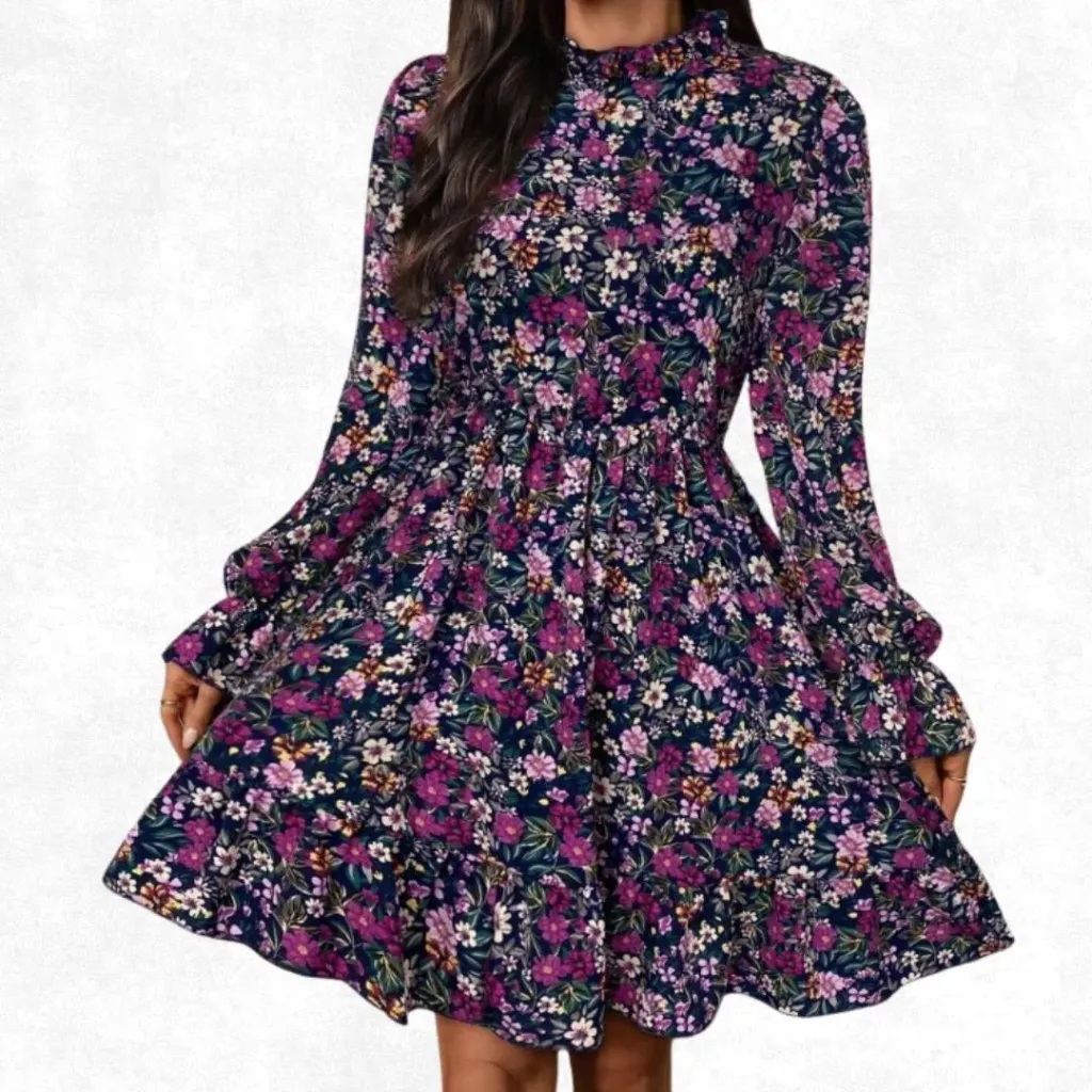 Floral Print Top - Purple