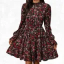 Floral Print Top - Rust